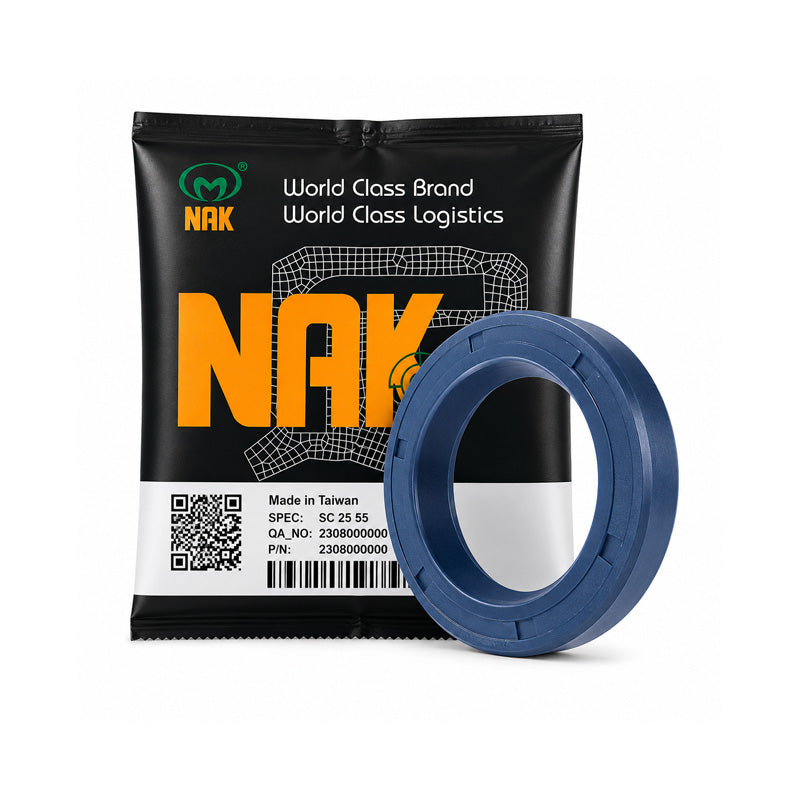 NAK 38x60x10mm Blue Corrugated Nitrile Rubber Double Lip Rotary Shaft Oil Seal with Garter Spring TG - Allow 7-10 Days