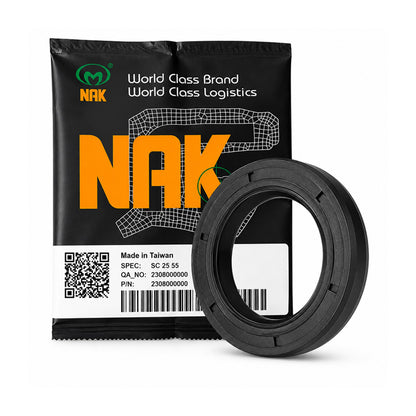 NAK 24x40x6mm Nitrile Rubber Single Lip Rotary Shaft Oil Seal VC - Allow 7-10 Days