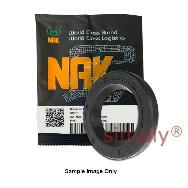 NAK 16x22x4mm Nitrile Rubber Single Lip Rotary Shaft Oil Seal VC