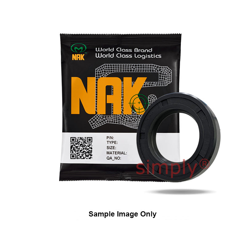 NAK 3.625x4.5x0.5 inch Nitrile Rubber Single Lip Rotary Shaft Oil Seal with Garter Spring SC