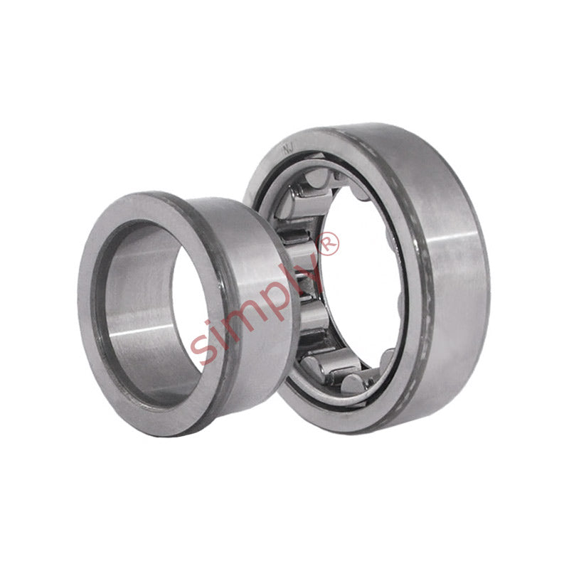 NJ210-E-TVP2 + HJ210-E X-life Cylindrical Roller Bearing with Cage and L-section Ring 50x90x20mm