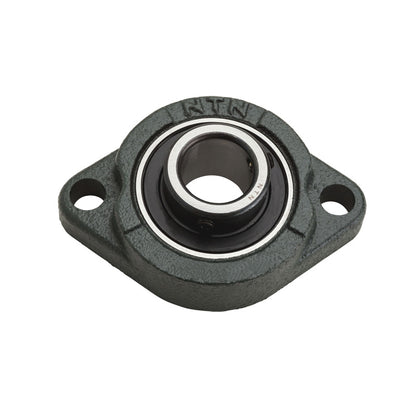 NTN M-ASFB205D1 Metric Two Bolt Oval Cast Iron Flange Housing with 25mm Bore Insert - Allow 2-3 Days