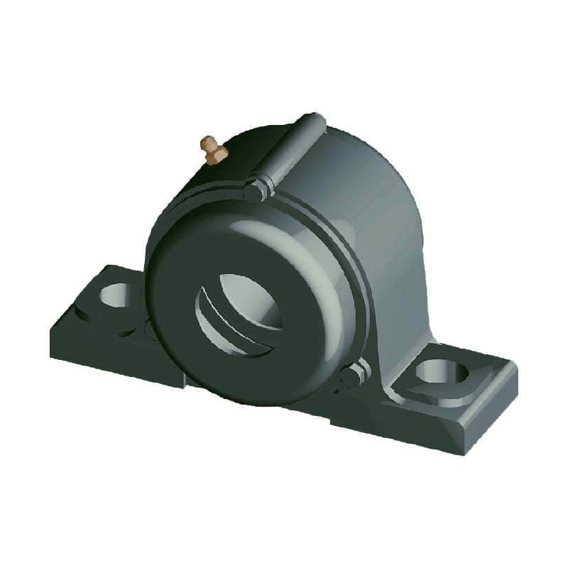 NTN C-UCP306-102D1 Imperial Cast Iron Two Bolt Pillow / Plummer Block Housing with 1-1/8 inch Bore Insert with Cast Iron Cover - Open Version - Allow 2-3 Days