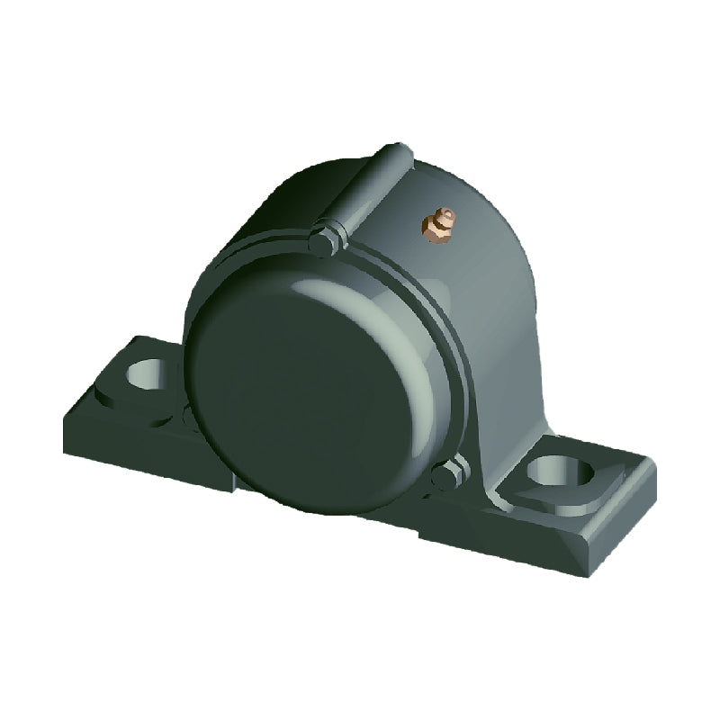 NTN M-CM-UCP206-102D1 Imperial Cast Iron Two Bolt Pillow / Plummer Block Housing with 1-1/8 inch Bore Insert with Cast Iron Cover - Closed Version - Allow 2-3 Days