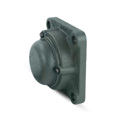 NTN CM-UKFX15D1/H2315X Metric Four Bolt Square Cast Iron Housing with Cast Iron Cover - Closed Version - Insert and Adaptor Sleeve Fits 65mm Shaft - Allow 2-3 Days