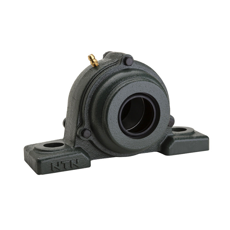 NTN M-S-UCP205-013D1 Imperial Cast Iron Two Bolt Pillow / Plummer Block Housing with 13/16 inch Bore Insert with Steel Plate Cover - Open Version - Allow 2-3 Days