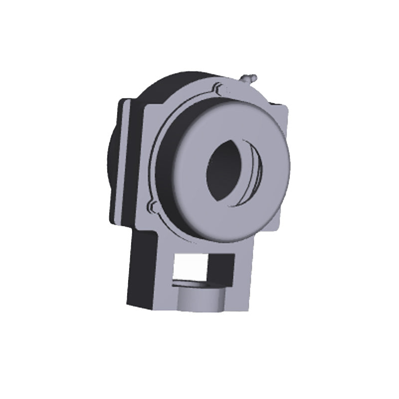 NTN S-UCT212-205D1 Imperial Cast Iron Take Up Unit with 2-5/16 inch Bore Bearing Unit with Steel Plate Cover - Open Version - Allow 2-3 Days