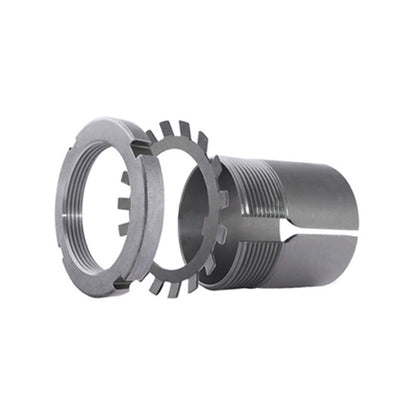 NTN S-UKFC213D1/H2313X Metric Four Bolt Cast Iron Round Flanged Housing with Steel Plate Cover - Open Version - Insert and Adaptor Sleeve Fits 60mm Shaft - Allow 2-3 Days