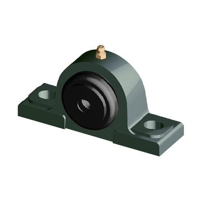 NTN M-SM-UCP213D1 Metric Cast Iron Two Bolt Pillow / Plummer Block Housing with 65mm Bore Insert with Steel Plate Cover - Closed Version - Allow 2-3 Days