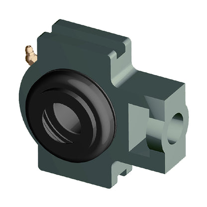 NTN SM-UCT211-201D1 Imperial Cast Iron Take Up Unit with 2-1/16 inch Bore Bearing Unit with Steel Plate Cover - Closed Version - Allow 2-3 Days
