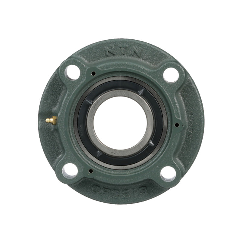 NTN UCFC215-214D1 Imperial Four Bolt Cast Iron Round Flanged Housing with 2-7/8 inch Insert - Allow 2-3 Days