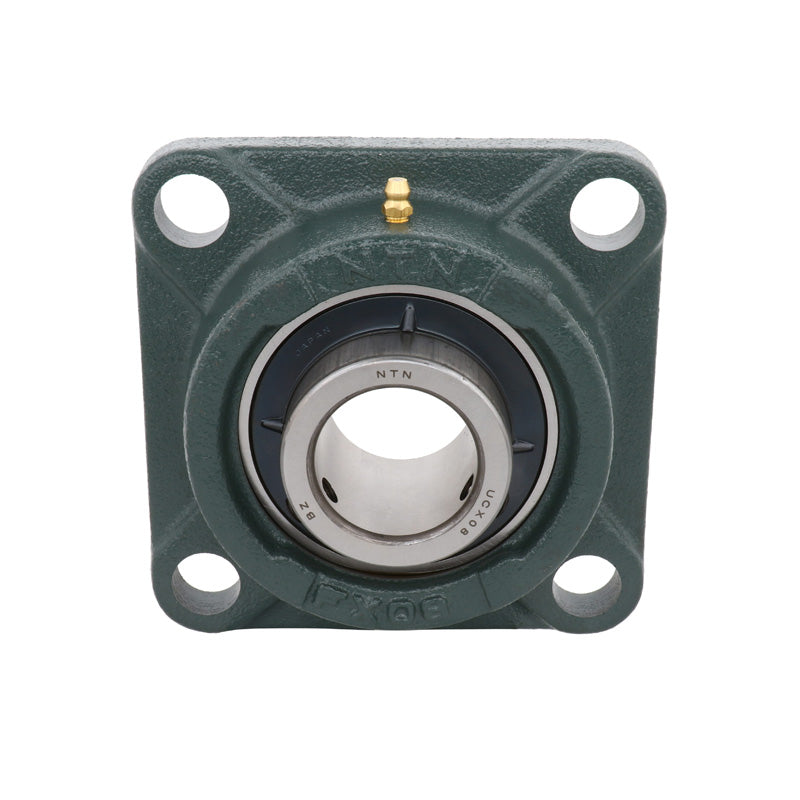 NTN UCFX08-108D1 Imperial Four Bolt Square Cast Iron Flange Housing with 1-1/2 inch Bore Insert - Allow 2-3 Days