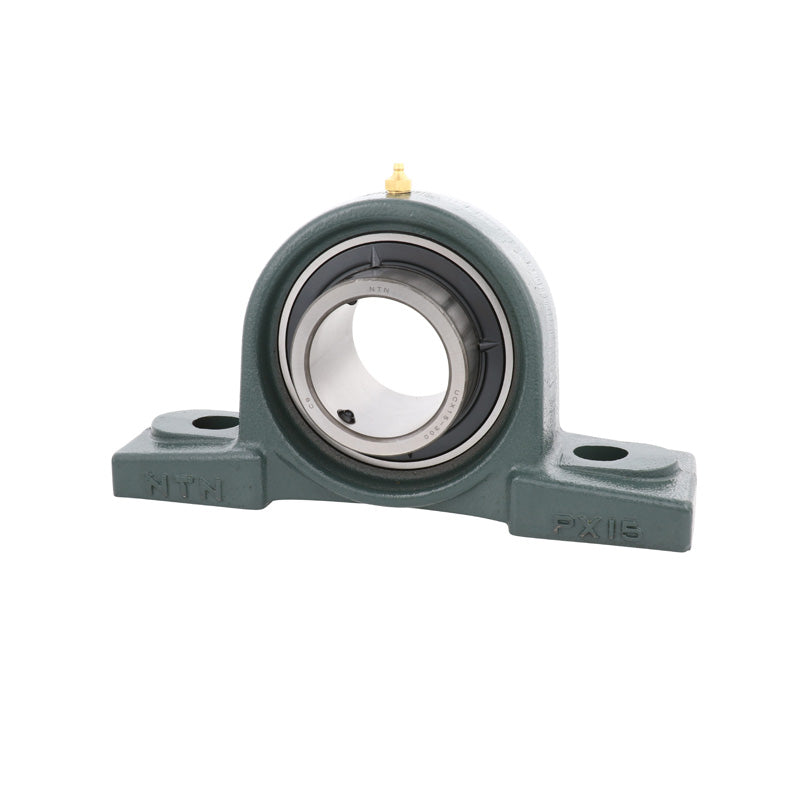 NTN UCPX18-308D1 Imperial Cast Iron Two Bolt Pillow / Plummer Block Housing with 3-1/2 inch Bore Insert - Allow 2-3 Days