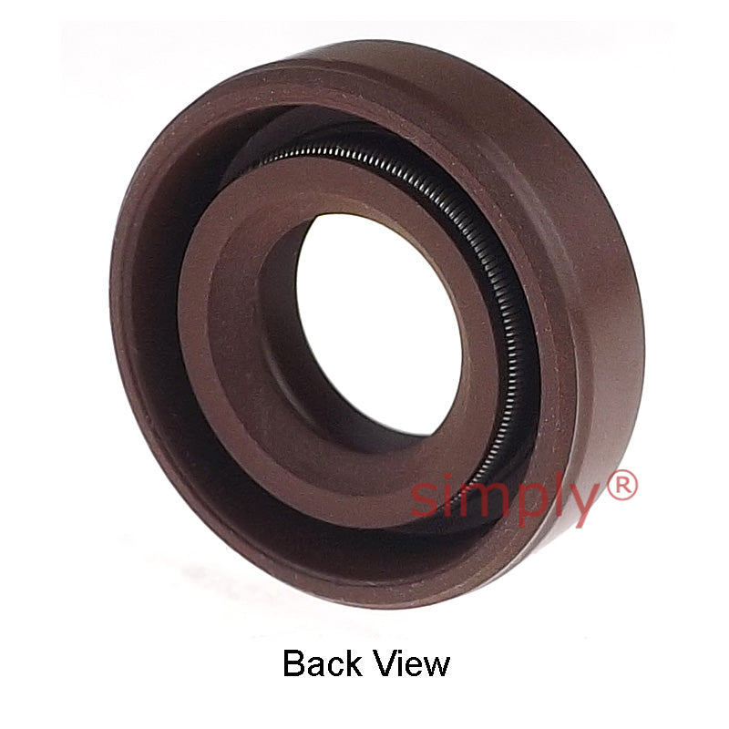 1.62x2.37x0.37 inch FKM Rubber Imperial Double Lip Rotary Shaft Oil Seal with Garter Spring