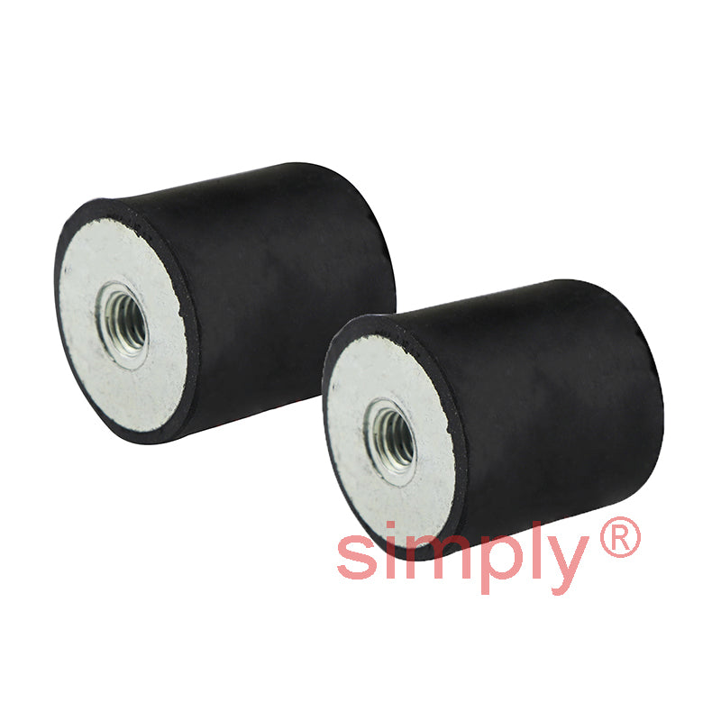 Pack of 2 High-Performance Female/Female Anti-Vibration Bobbin 10x15mm M4 Threads