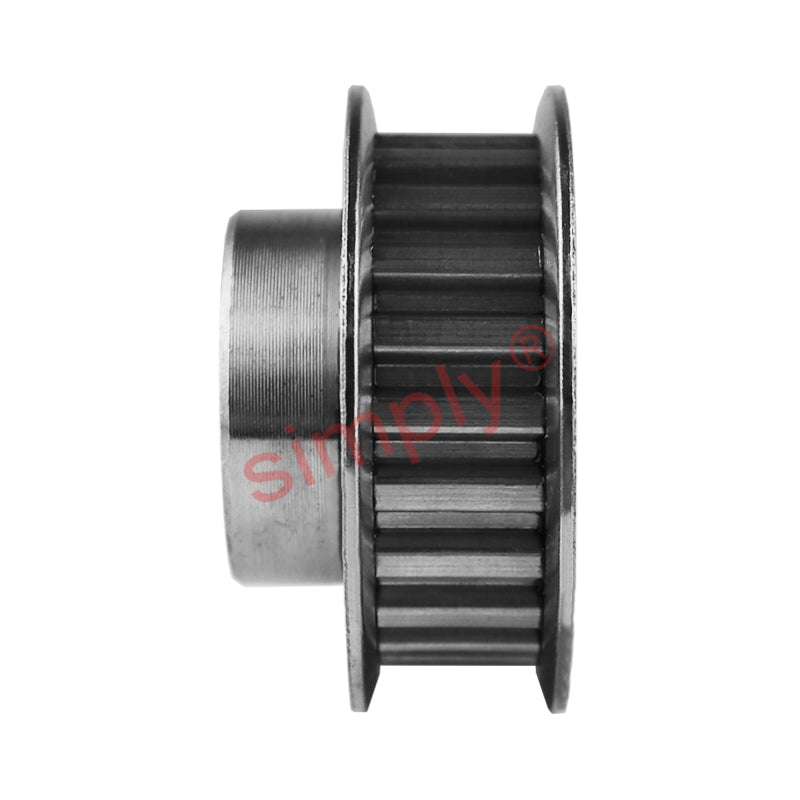 P20-XL-037F - 1/5 inch Pitch 20 Tooth Flanged Pilot Bore Aluminium Timing Pulley for 3/8 inch Wide Belt