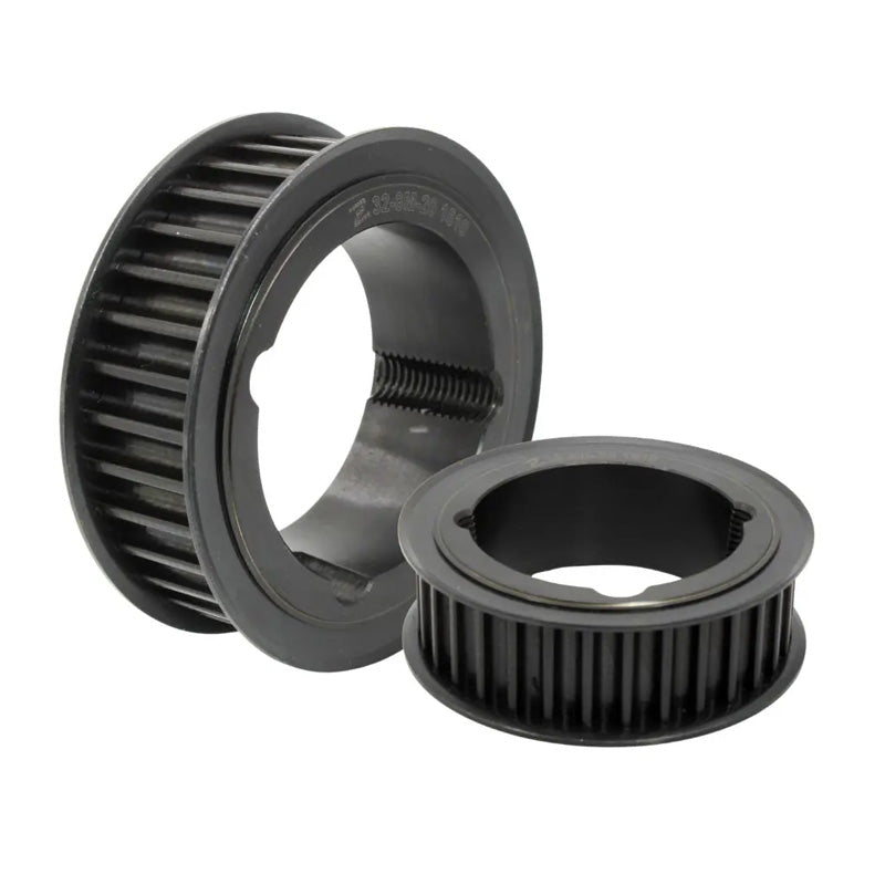 PC8M-28S-36 - 8mm Pitch 28 Tooth Polychain and Synchrochain Steel Taper Bore Timing Belt Pulley for 36mm Wide Belts