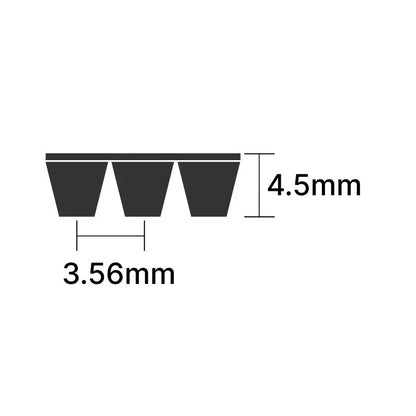 2716PK/1069K Pix Poly V Multiple Ribbed Belt 2716mm/106.9 inch Length with 3 Ribs Allow 2-3 Days