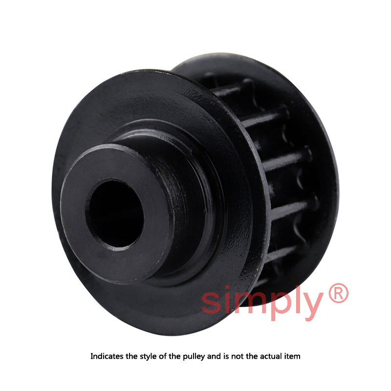 PC8M-22S-12 - 8mm Pitch 22 Tooth Polychain and Synchrochain Steel Pilot Bore Timing Belt Pulley for 12mm Wide Belts