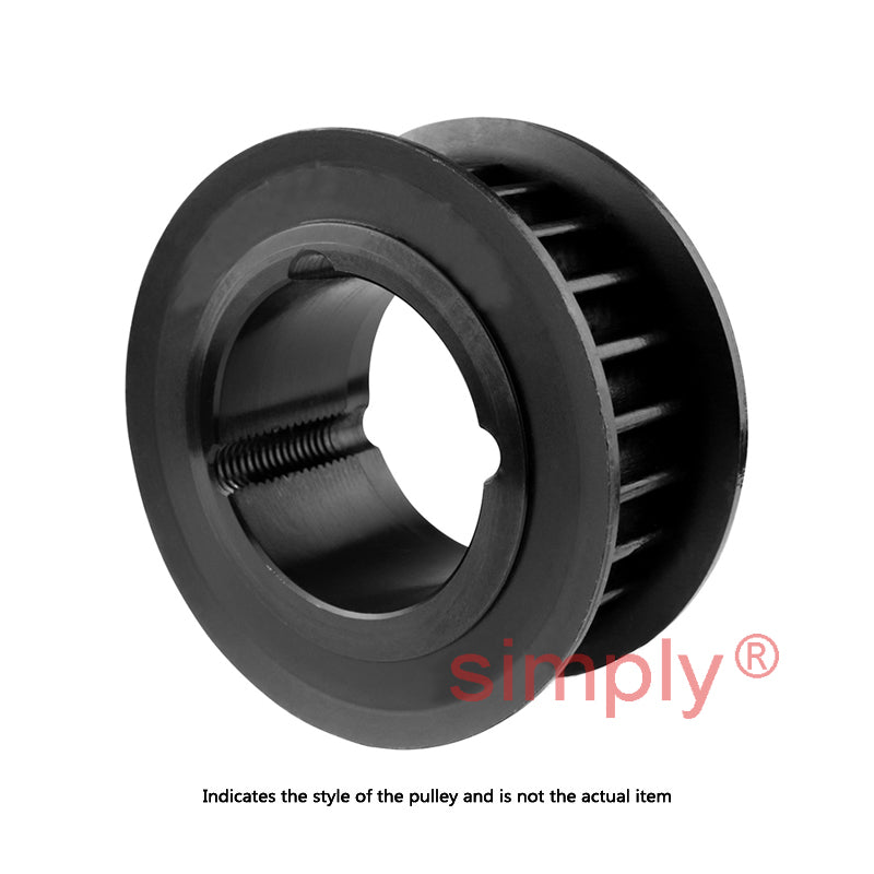 PC14M-50S-20 - 14mm Pitch 50 Tooth Polychain and Synchrochain Steel Taper Bore Timing Belt Pulley for 20mm Wide Belts