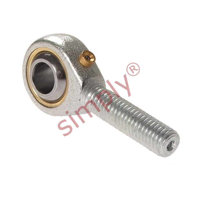 Branded POS16A Right Hand Steel / Bronze Lined Plain Male Rod End 16mm Bore M16x2 Thread