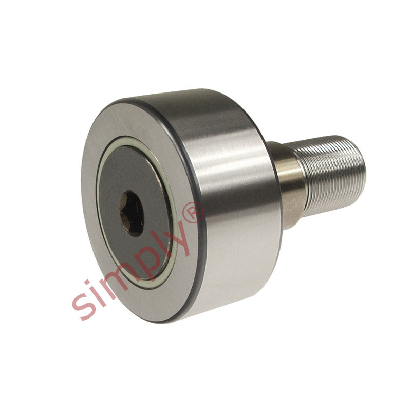 IKO PWKRE802RS Crowned Cam Follower with Eccentric Stud 80x35x35 M30x1.5 Thread