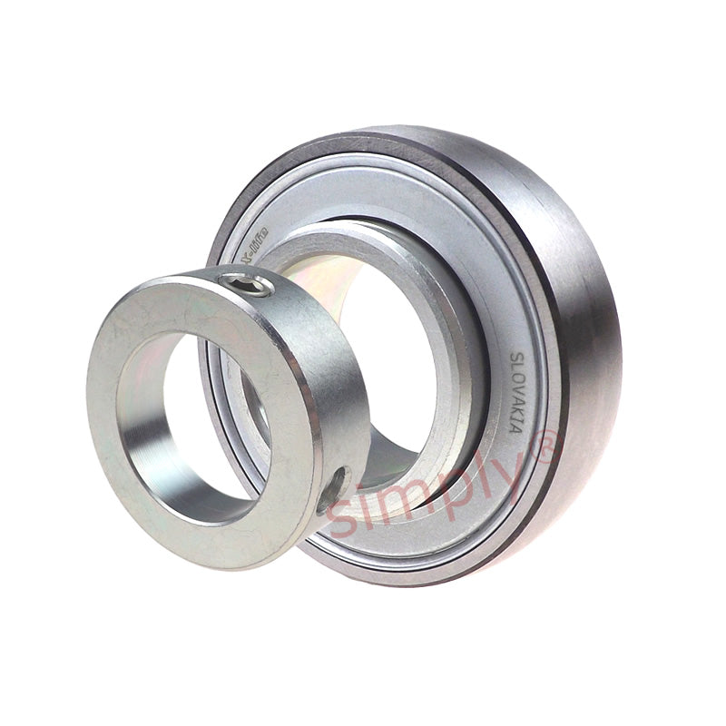 INA RA108NPPB Imperial Spherical Outer Bearing Insert with P Seals and Eccentric Collar 38.1x80x43.8mm