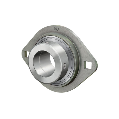 INA RATY12XL Two Bolt Sheet Steel Oval Housing with Grub Screw Insert 12mm Bore