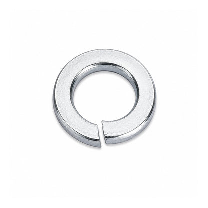 Unifix M12x21x2.5mm Single Coil Rectangular Spring Washer DIN 127B with Bright Zinc Plated Finish