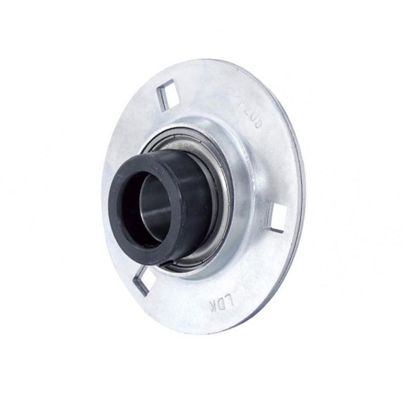 SAPF202 Round 3 Bolt Pressed Steel Bearing Housing with 15mm Collar Insert
