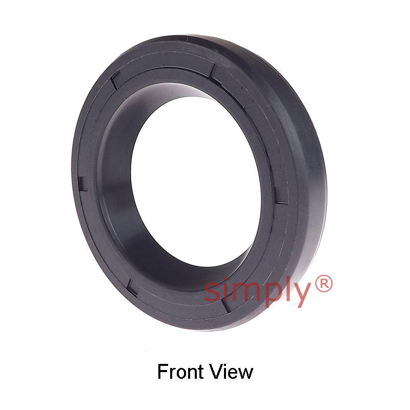 0.96x1.68x0.31 inch Nitrile Rubber Rotary Shaft Oil Seal with Garter Spring R21 / SC Style