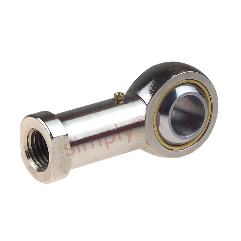 Codex SILKAC10M Left Hand Steel / Bronze Lined Plain Female Rod End M10 Thread