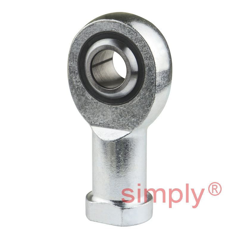 SKF SIKB12F Right Hand Steel / PTFE FRP Lined Plain Female Rod End M12 Thread