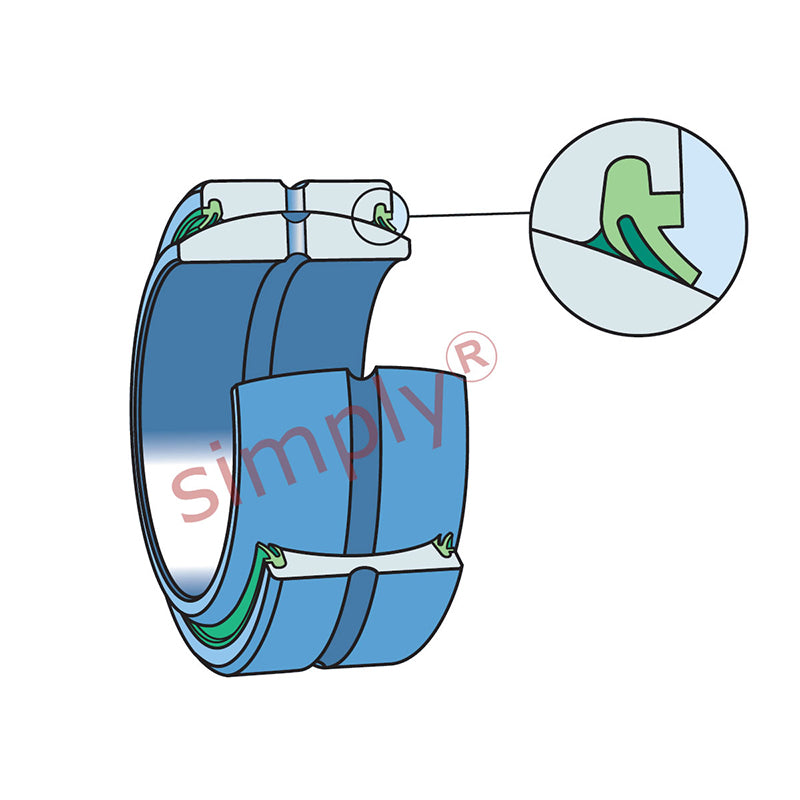 SKF GEZ212ES2RS Double Seal Spherical Plain Bearing 69.85x111.13x61.12x52.39mm