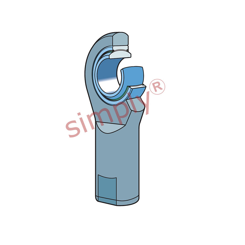 SKF SIA50TXE2LS Right Hand Steel / PTFE Fabric Lined Plain Female Rod End M45x3 Thread