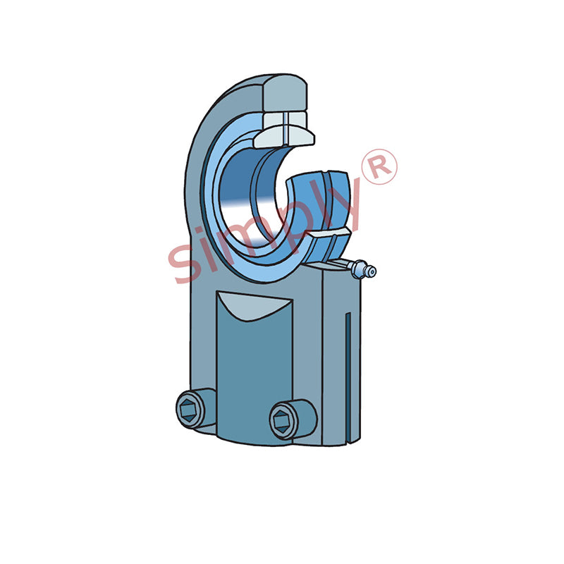 SKF SIJ80ES Right Hand Steel / Steel Clamp Type Female Rod End M48x2 Thread