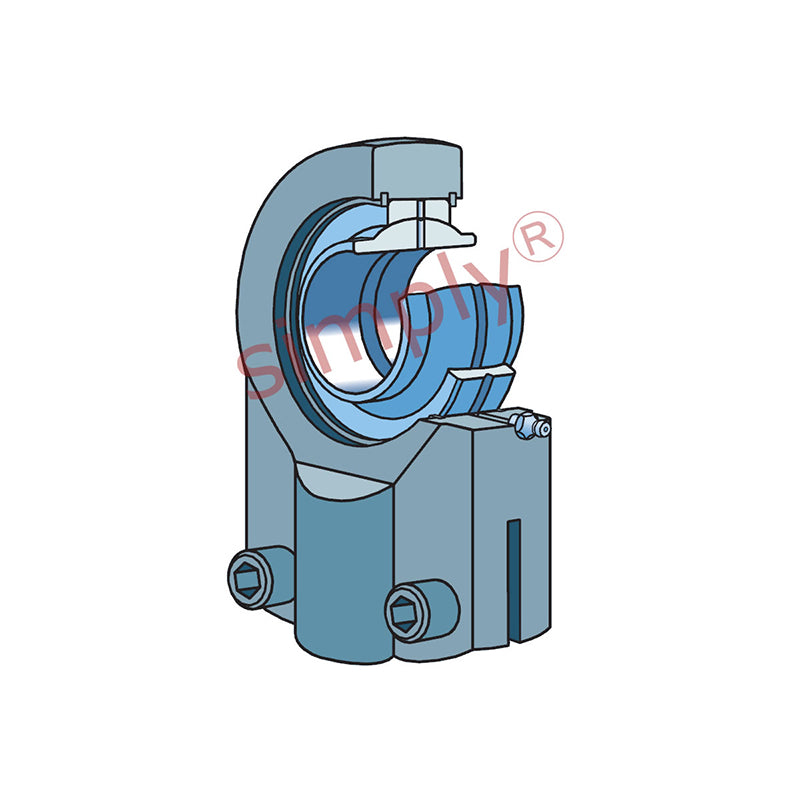 SKF SIQG25ES Right Hand Steel / Steel Clamp Type Female Rod End M20x1.5 Thread