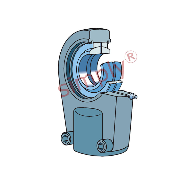 SKF SIR40ES Right Hand Steel / Steel Clamp Type Female Rod End M35x1.5 Thread