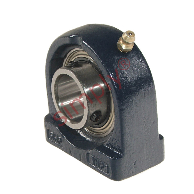 RHP SNP45 Threaded Base Small Footprint Pillow / Plummer Block and 45mm Bore Grub Screw Full Width Insert