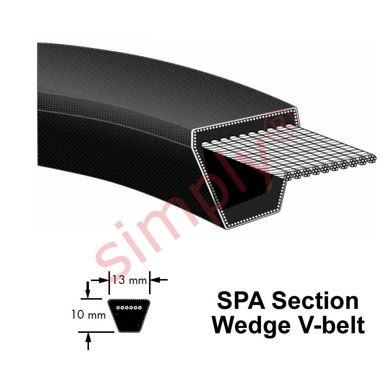 SPA1850 Major Brand SPA-Section V-Belt