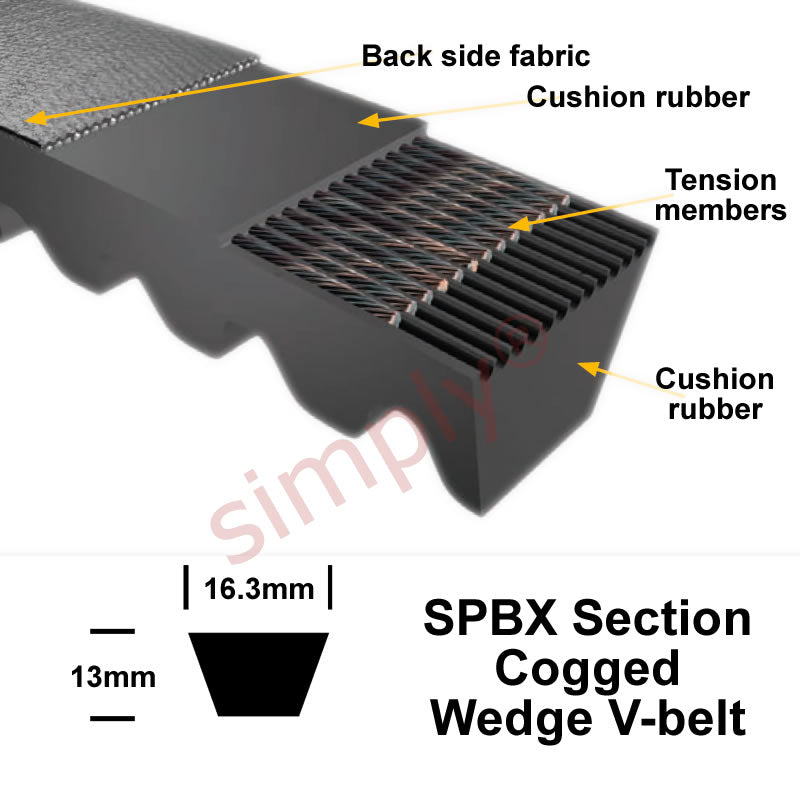 XPB2360 Premier Quality SPBX-Section Cogged V-Belt