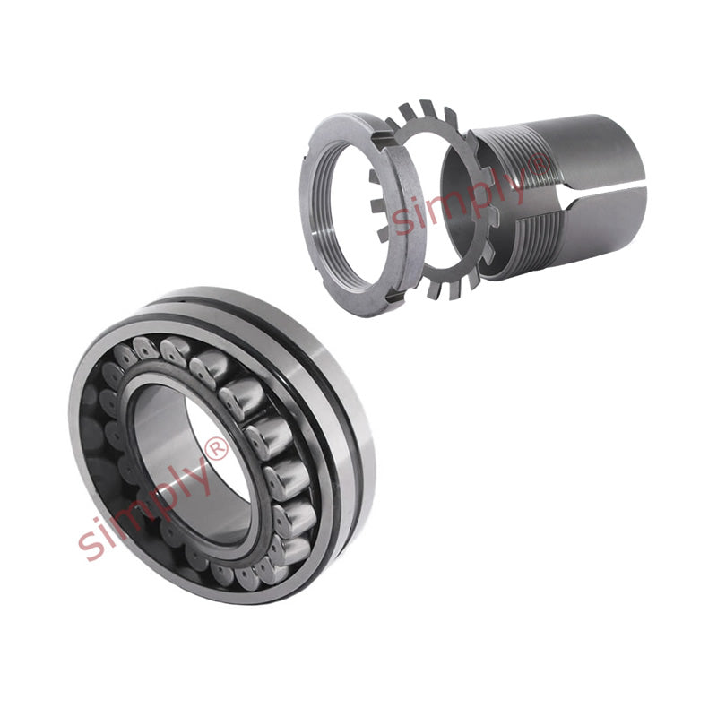 FAG 21307E1KTVPBC3 X-life Spherical Roller Bearing with Glass Fibre Reinforced Polyamide Cage with H307 Adapter Sleeve 30x80x21mm