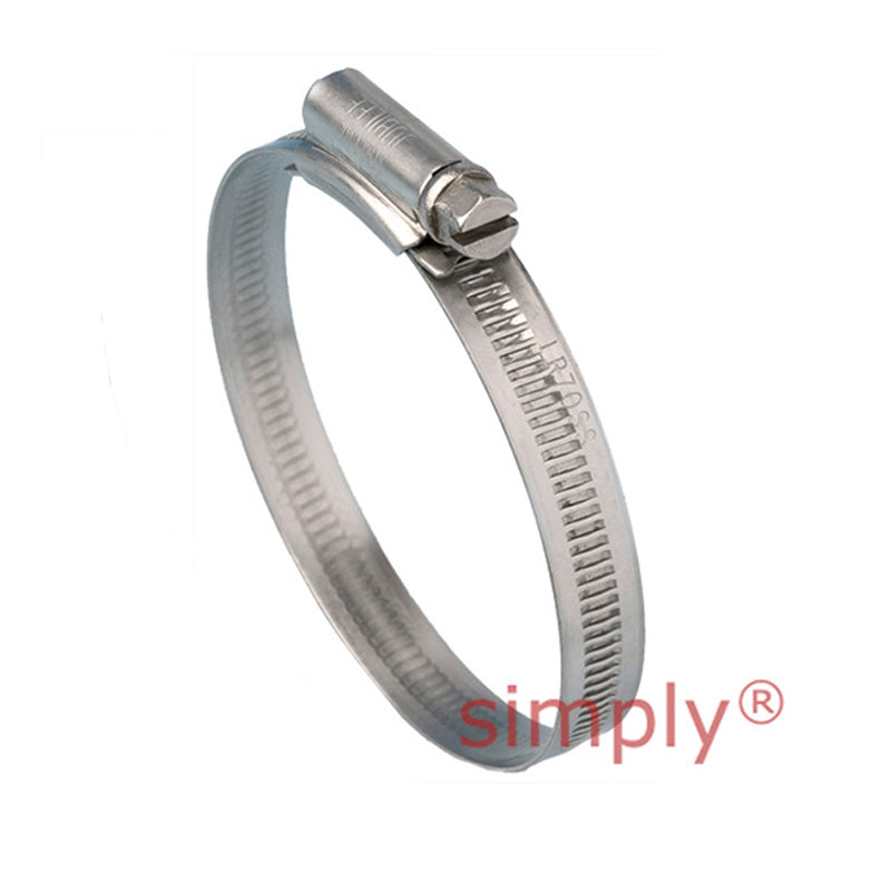 LR045SS Light Range 304 Stainless Steel Jubilee Clip Adjustment Range 30mm-45mm Band Width 9.9mm