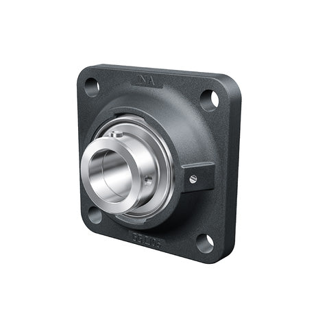 INA TCJ70XL Four Bolt Cast Iron Square Housing with Eccentric Collar Insert 70mm Bore
