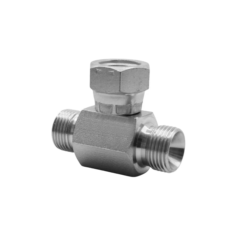 FLEXEQUIP 1/2 inch BSP Male to 1/2 inch BSP Male to 1/2 inch BSP Female Branch Tee Piece Hydraulic Adaptor - Allow 2-3 Days