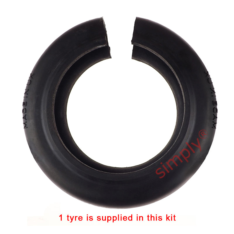 Major Brand F50H/F50F Inner/Outer Facing Taper Bores Type Tyre Drive Coupling Assembly with Natural Rubber Tyre