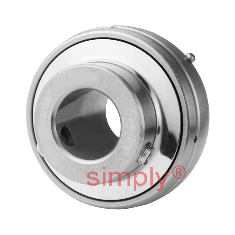 SSUC201-8 Imperial Stainless Steel Bearing Insert with 1/2 inch Bore 47mm Outside Dia