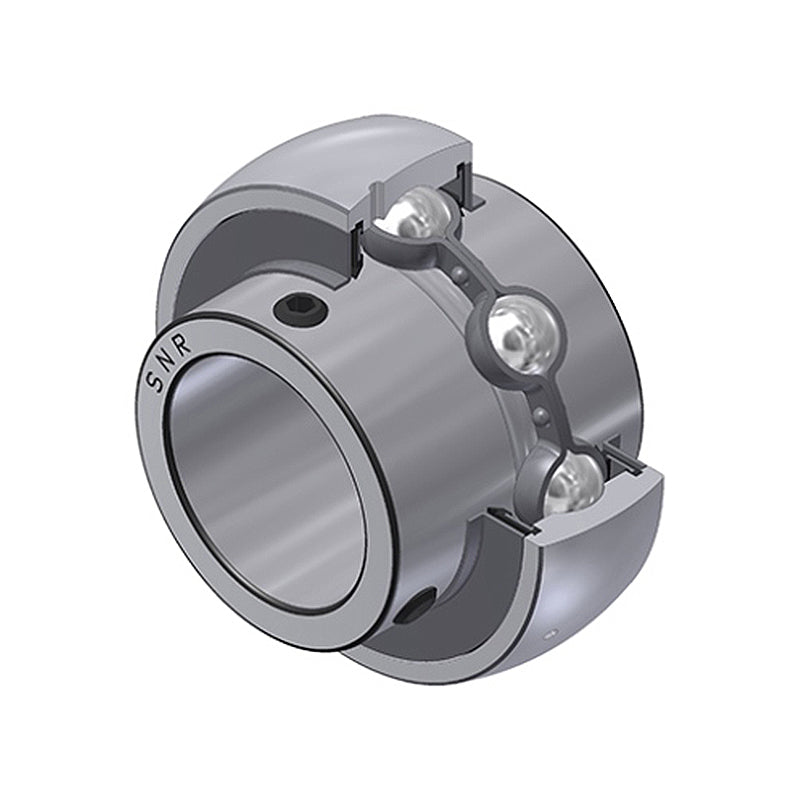 SNR UC216-51G2 Imperial Full Width Spherical Outer Bearing Insert 3-3/16 inch Bore 140mm Outside Diameter with Grub Screws - Allow 2-3 Days