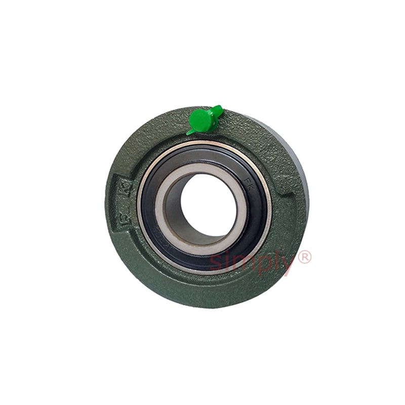 UKC208/H2308 Metric Cast Iron Medium Duty Cartridge Unit with Adaptor Sleeve Mounted and 35mm Bore Insert 100mm Outside Dia