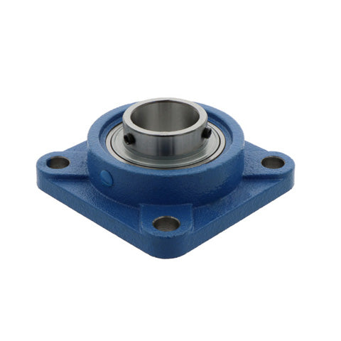 UCF328 Metric Four Bolt Square Cast Iron Flange Housing with 140mm Bore Insert